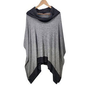 White House Black Market Womens Gray Poncho‎ Medium WHBM